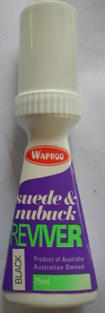 Waproo Suede and Nubuck Reviver 75ml Black Waprro Suede Reviver Waproo Nubuck Reviver